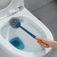 thumbnail image 5 of Toilet Brush Wall Mounted, Long Handle Bathroom Cleaning Brush with Dense Bristles for Tight Space and No Dead Angle Cleaning, Toilet Bowl Cleaner with Base for Bathroom Home Apartment, 5 of 6