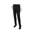 thumbnail image 5 of Men's MANTONI Flat Front Pants 100% Wool Super 140's Classic Fit 40901 Navy Blue, 5 of 7