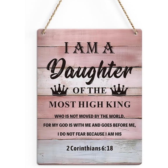 8x10 Inch Inspirational Christian Religious Gifts For Women Daughter Scripture Wall Art Farmhouse Bible Verse Hanging Wall Decor Wood Sign For Home Office Nursery Christian Room Kitchen Bedroom