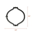 thumbnail image 6 of Utopia Alley Shower Hooks - Shower Curtain Rings for Bathroom - Rust Proof Shower Curtain Hooks for Shower Curtain or Liner - Set of 12, Matte Black, 6 of 10