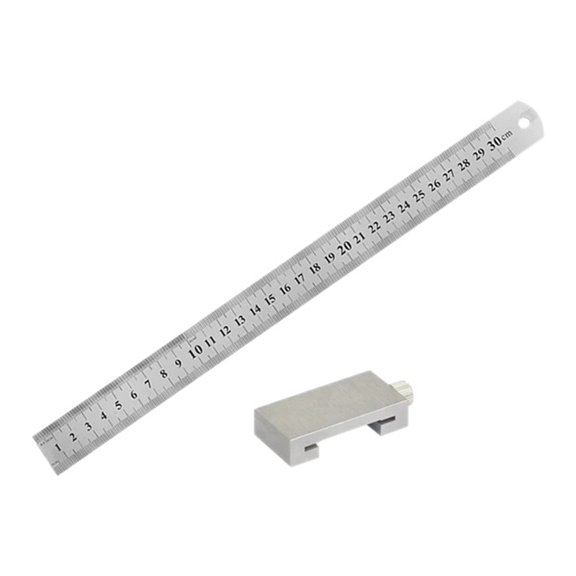 Metal Carpenter Carpentry Square Woodworking Tools Carpentry Steel Ruler Positioning Limit Block Measuring 300mm