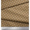 thumbnail image 2 of Soimoi Moss Georgette Fabric Diamond & Fleur De Lis Damask Print Fabric by The Yard 42 Inch Wide, 2 of 3