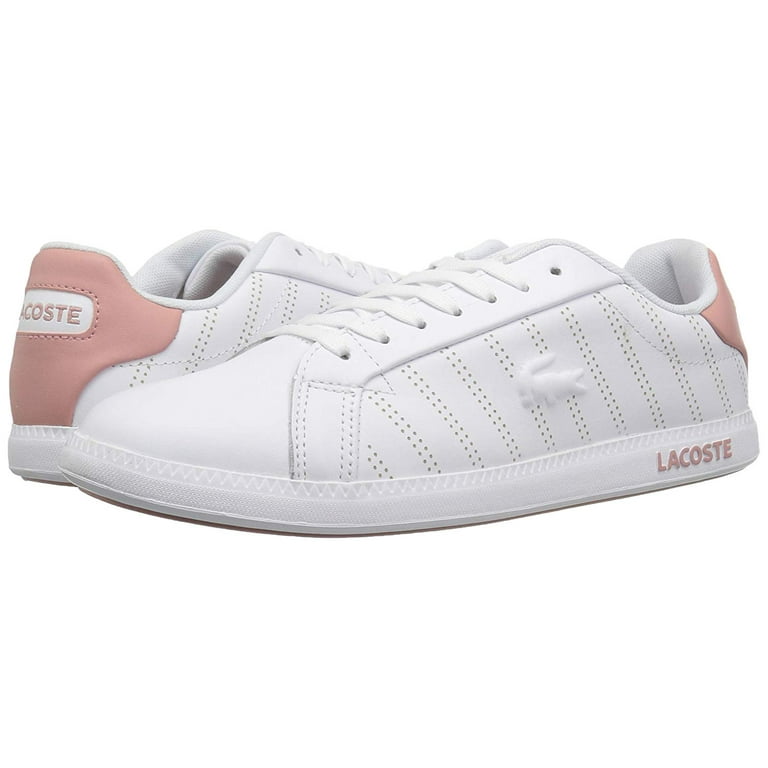 Lacoste Women s Graduate 119 1 SFA Sneaker White Pink Leather 6