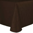 thumbnail image 1 of Ultimate Textile (2 Pack) Embroidered Pintuck Taffeta 108 x 132-Inch Rectangle Tablecloth with Rounded Corners Chocolate Light Brown, 1 of 3