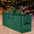 thumbnail image 4 of Christmas Tree Storage Bag, Christmas Tree Bag Durable Protects against Dust Moisture 600D Oxford Cloth Xmas Tree Storage Bag Green 122x34x51cm, 4 of 6