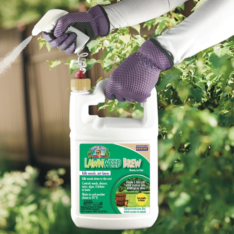 Free Shipping! Captain Jack's Lawnweed Brew 128 oz Herbicide Spray Controls  Weeds Moss Algae Lichens in Lawns - Walmart.com