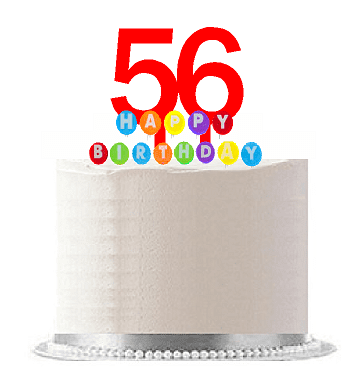 Pink 56th Birthday Candle Woman Party Decorations Supplies Number 56 Years Old Candles Cake Topper 