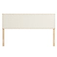 thumbnail image 4 of Headboard, King Size, Natural Beige, Vegan Leather, Bedroom, Modern Contemporary HB36772, 4 of 8