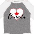 thumbnail image 4 of Inktastic Canada-heart and maple leaf Boys or Girls Long Sleeve Baby Bodysuit, 4 of 5