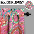 thumbnail image 5 of Paisley Design Kitchen Curtains and Valances Set - 3 Piece Kitchen Curtains Sets with Valance for Windows Rod Pocket Machine Washable Kitchen Decor Decorations (54"x18"+2x27.5"x24"), 5 of 6