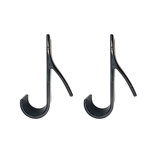 2 Piezas para El Toallero Eléctrico Con Calefacción Gancho para Secar Toallas Accesorios Gancho Plástico Rejilla Secado para Radiador Toallas Calentadas (modelo Negro) (642158)