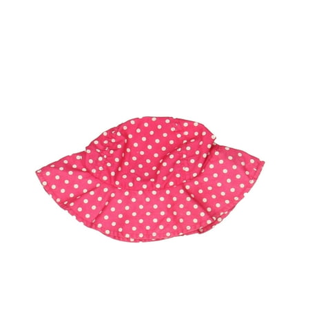 

Pre-owned Unknown Girls Pink | White |} Polka dots Sun Hat size: 0-12 Months