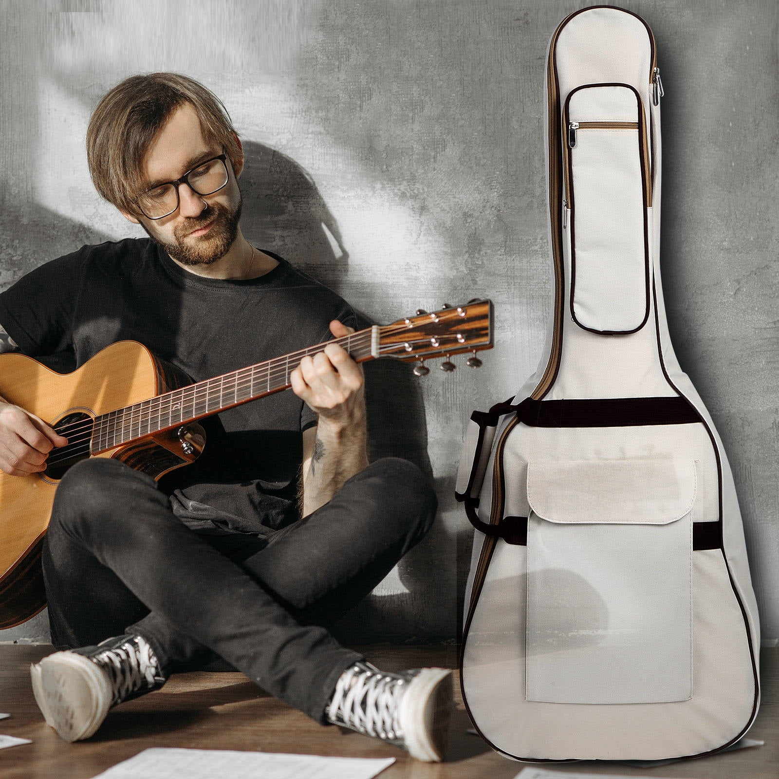 Raindrops  Guitar Bag Waterproof Soft Case Hard Acoustic Travel Guitars