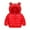 Red, variant on Chenyin Kids Baby Winter down Cotton Jacket Coats for Boys Girls Light Puffer Padded Jacket Ears Hoods Infant Fall Winter Warm Outerwear for Unisex 9M-6T