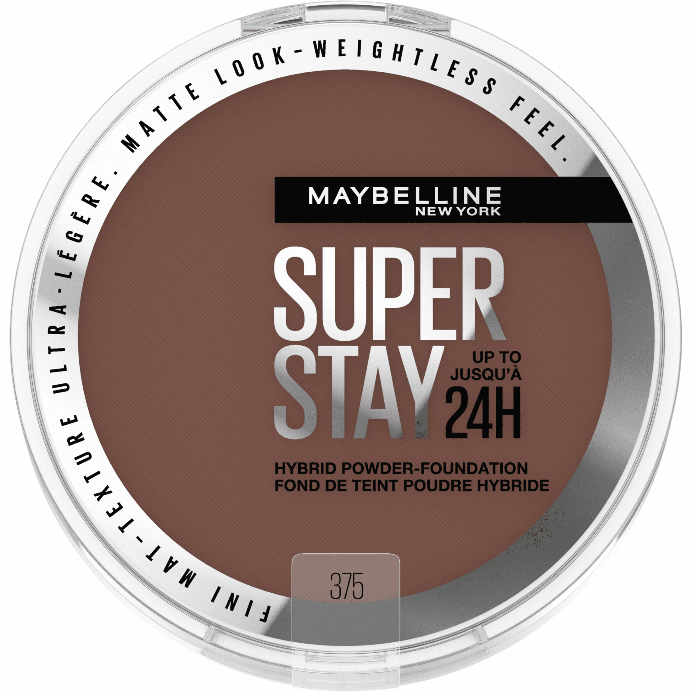 (2 pack) Maybelline Super Stay Powder Foundation Makeup, Soft Matte Finish, 375, 0.21 oz