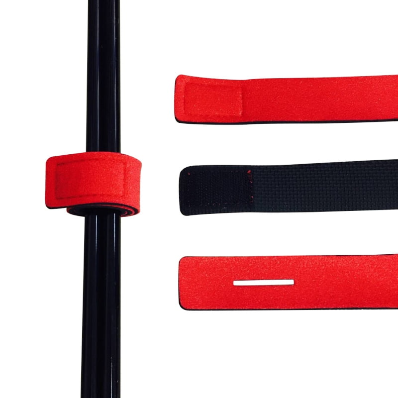 Details about   6pcs Reusable Nylon Fishing Rod Tie Strap Tackle Stretchy Cable Belt Holder Red