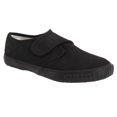 thumbnail image 1 of Dek Kids - Zapatillas unisex de tela negras de cierre adhesivo para niños/jóvenes (Negro), 1 of 2