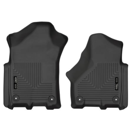 Husky Liners 13051 Weatherbeater Floor Mats Fit 2019-2024 Dodge Ram 2500, Ram Truck 2500, Ram 3500 Crew Cab, Mega Cab Front 2 Pc Black