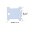 thumbnail image 4 of Embroidery Floss Bobbins 50 PC Buy It Embroidery Thread Organizer Embroidery Floss Cards Plastic Bobbins White Blue Green Pink Available, 4 of 4