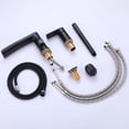 thumbnail image 4 of 360 Degree Rotatable Roman Waterfall Bathroom Bathtub Filler with Hand Shower, Elegant Deck Mounted Solid Brass Tub Faucet, Matte Black(with cUPC Certificated), 4 of 5