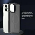 thumbnail image 6 of Magnetic Case for iPhone 15 Pro Phone Case Compatible with MagSafe Shockproof Protection Slim Translucent Matte Cover for iPhone 15 Pro 6.1" - Black B, 6 of 13