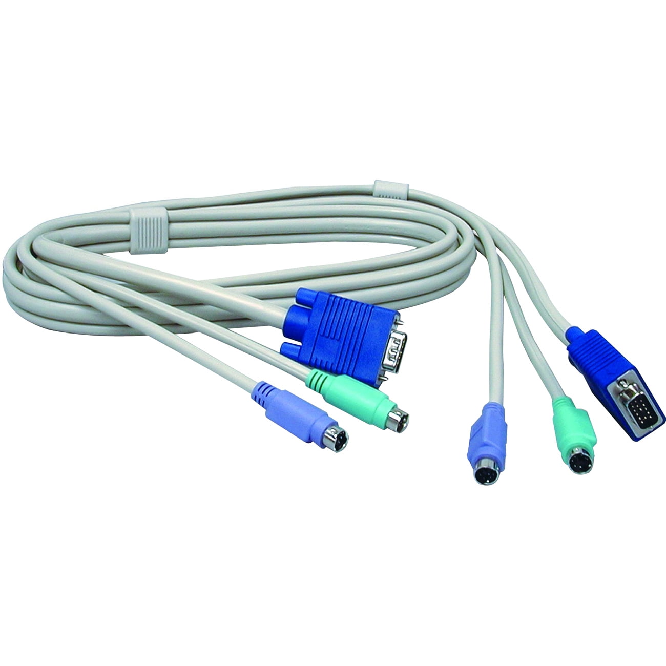 6ft PS2 VGA Combo KVM Male to Male Cable, TKC06