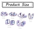 thumbnail image 2 of Diamantes de imitación de color morado claro para uñas, 18 piezas, piedras de gemas de cristal para decoración de uñas, diamantes de imitación con parte posterior plana, 2 of 6