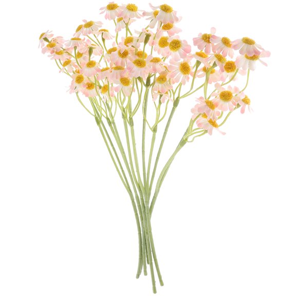 ETEREAUTY 1Pack of Floral Arrangements Artificial Flowers Indoor Pink Plastic for Rustic Farmhouse Style