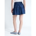 thumbnail image 3 of Free Assembly Women's Pull On Seamed Denim Shorts, 4" Inseam, Sizes XS-XXL, 3 of 5