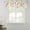 Orange, variant on Blue Floral Tie Up Valance Curtains for Windows, Kitchen Curtains Window Treatments, Retro Blossom Flower Botanical Leaf Plant Short Window Shades Valances for Bedroom Bathroom Cafe 42"x12"