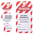 thumbnail image 2 of 10pcs Lockout Tags Do Not Operate Tags Danger Warning Tags for Equipment Repair, 2 of 9