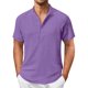 thumbnail image 1 of Vintage Summer Men's T-Shirt Streetwear 3 Buttons Open Fly Loose Clothing Print Short Sleeve T-Shirt M, 1 of 4