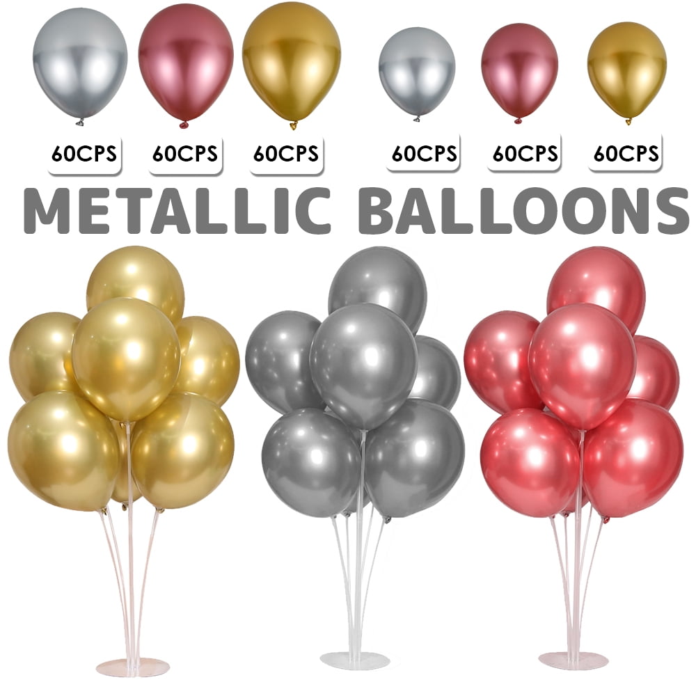 Metallic Latex Balloons 12"INCH Chrome Bouquet Wedding Birthday Party decoration