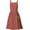 Burnt Orange, variant on Cotton Linen Pinafore Apron Dress for Women with Pockets Cute Art Chef Aprons for Kitchen Baking Gardening Painting