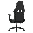 thumbnail image 4 of vidaXL Massage Gaming Chair with Footrest, Reclining, Height Adjustable, Swivel, Black & Light Grey, 4 of 6
