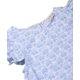 thumbnail image 3 of Vestido Beebay estampado de elefantes con volantes asimétricos azul 4 años, 3 of 5