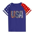 thumbnail image 4 of FamilyThread Kids America Flag 4th of July Shirt Toddler Kids Boys Girls Patriotic USA Shirt, Red White and Blue Tee Top, 4 of 4