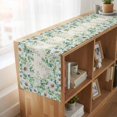 thumbnail image 6 of Table Runners 70 Inches Long Dress Scarves, Green Eucalyptus Leaves Farmhouse Coffee/Dining/Kitchen Table Decor, Holiday Table Runner, Spring Daily Flowers Plants Beige 13x70 Inch, 6 of 9