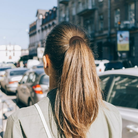 KAKOWELY Elastic Hair Bands 200Pcs Round Compact For Women School Work Accessories