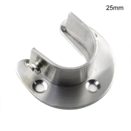 

2pcs Closet Rod Wardrobe Pipe Hanging Rail Rod End Support Bracket 25/32mm Dia