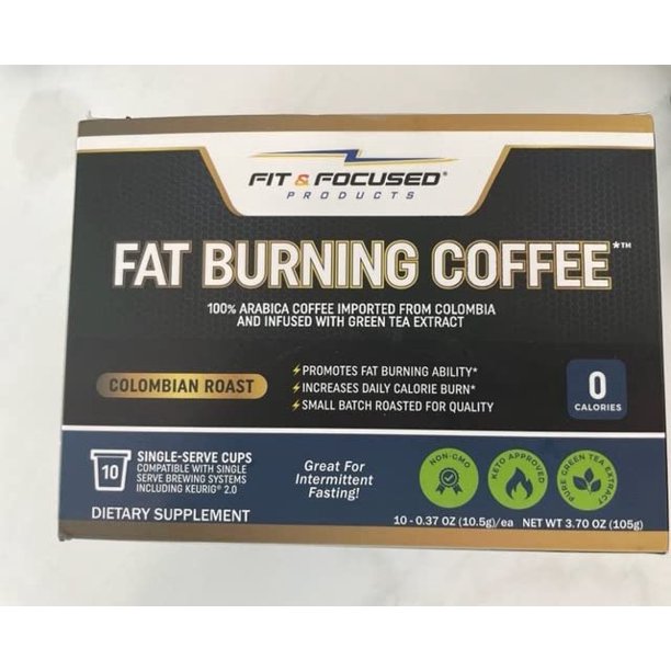Fat Burning Keto Coffee K Cup Pods Organic Colombian Roast Infused