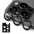 thumbnail image 1 of Uolo [Shield] iPhone 16 Pro/16 Pro Max Camera Lens Glass, iPhone 16 Pro/16 Pro Max Camera Lens Screen Protector (Limited Lifetime Warranty) - Black, 1 of 3