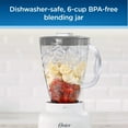 thumbnail image 5 of Oster 6 Cup 5 Speed 700 Watt Plastic Jar Easy To Use Blender in White, 5 of 6