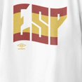thumbnail image 3 of Umbro Kids Spain Wavy Logo T Shirt (White, XS-XL), 3 of 4
