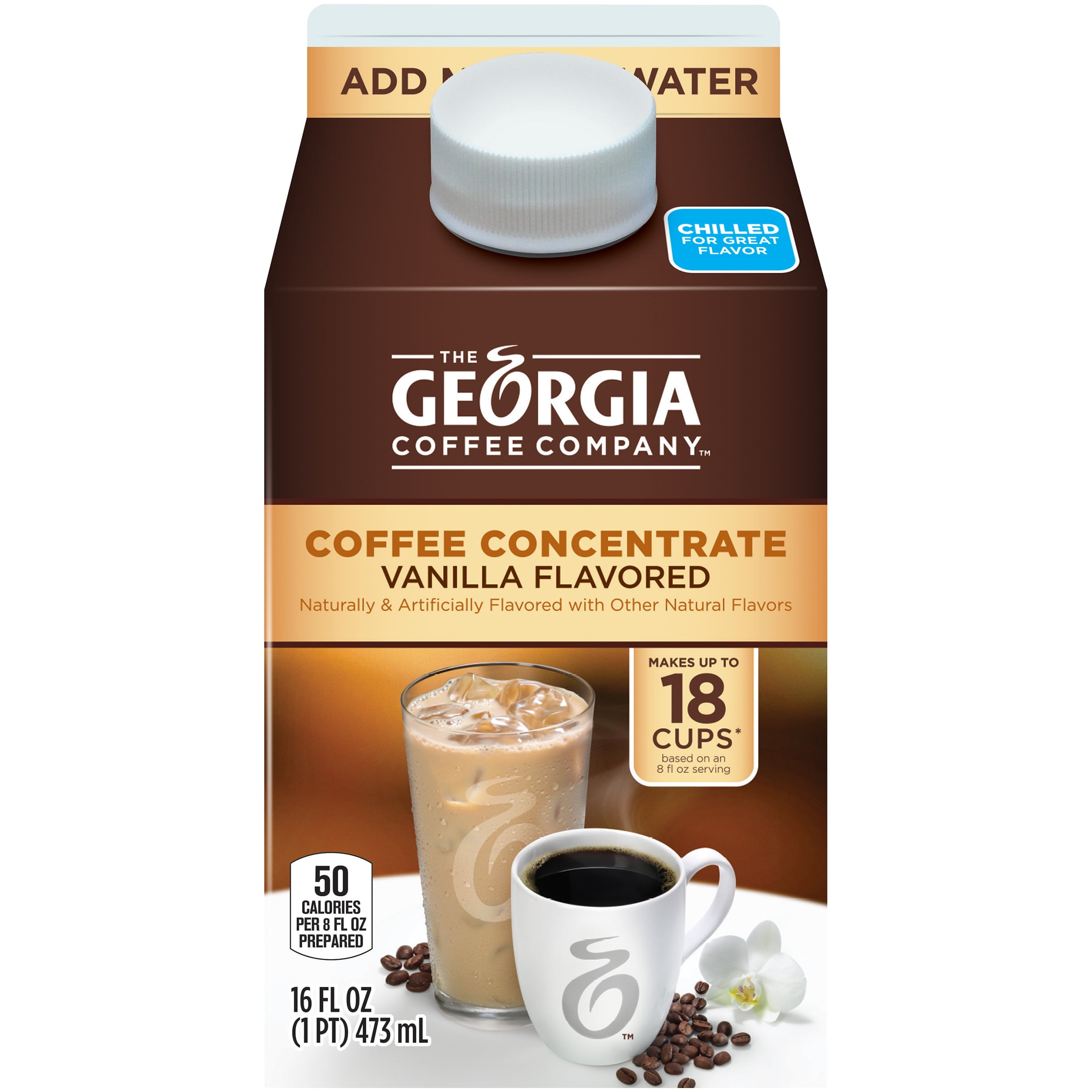 The Georgia Coffee Company Vanilla Coffee Concentrate, 1 Pint - Walmart.com