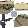 thumbnail image 4 of 11FT Patio Umbrella Outdoor Square Square Cantilever Double Top Umbrella (without Umbrella Base), 4 of 12