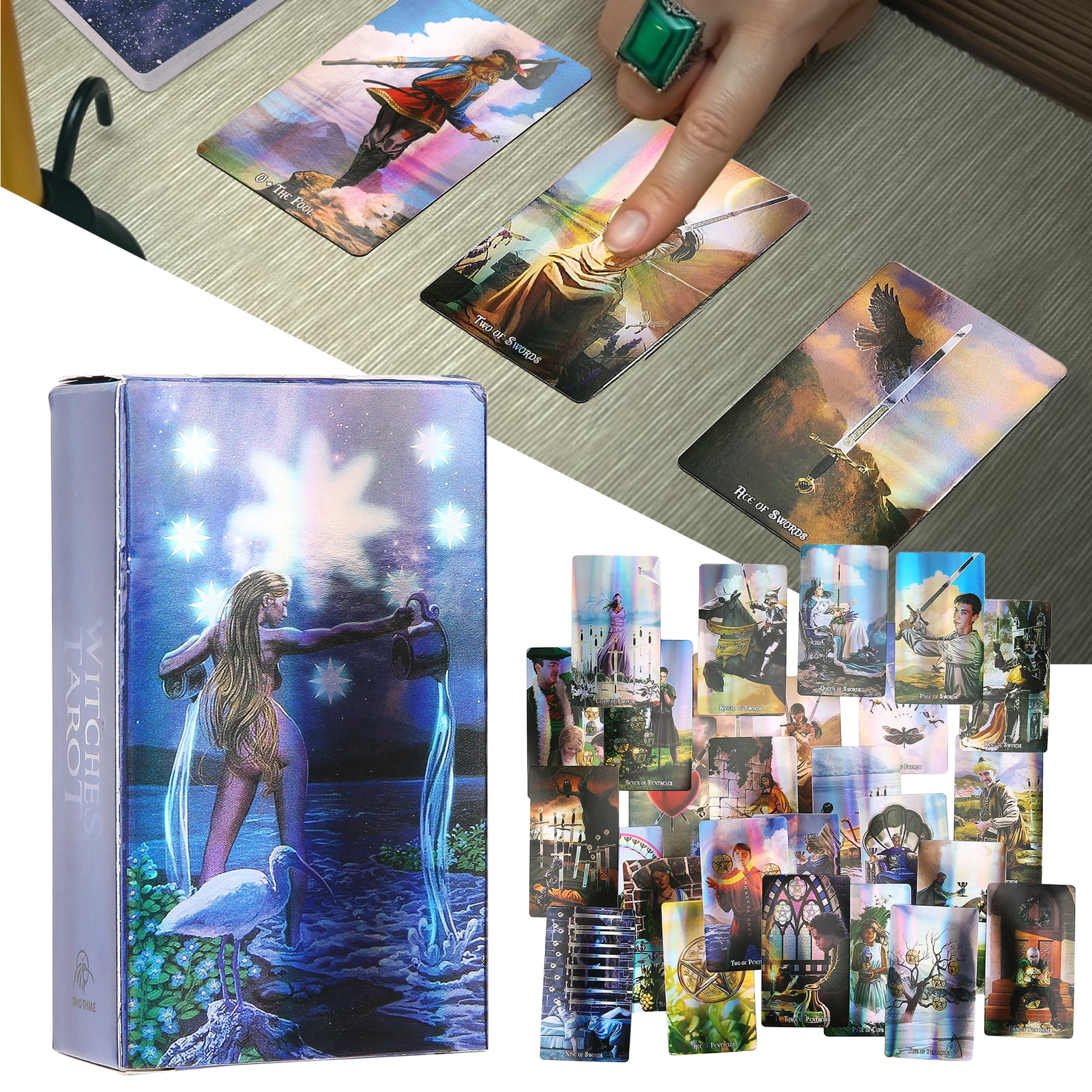 Board Game,Witch Tarot Cards Deck Interactive Game Toy Divination Card High-End Performance