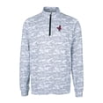 thumbnail image 2 of Men's Cutter & Buck  Charcoal Memphis Redbirds Big & Tall Traverse Camo Print Stretch Quarter-Zip Pullover Top, 2 of 3