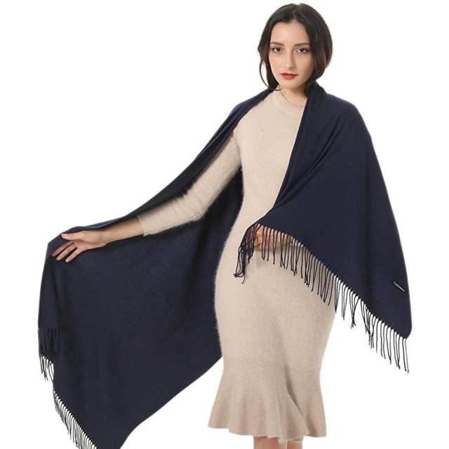 Chal para mujer Bufanda Pashmina Cachemira Idea de regalo suave Boda Estola de Navidad Ormromra WMZL-2356-1