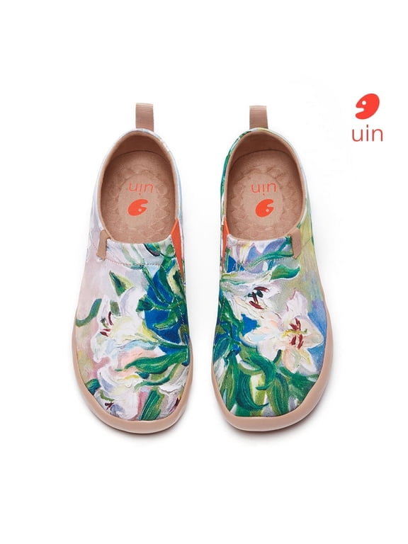 Women's Walking Travel Shoes Slip On Canvas Casual Loafers Lightweight Comfort Fashion Sneaker